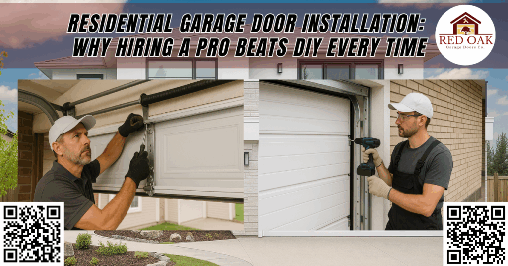 Residential Garage Door Installation: Why Hiring a Pro Beats DIY Every Time - Red Oak Garage Doors Co.