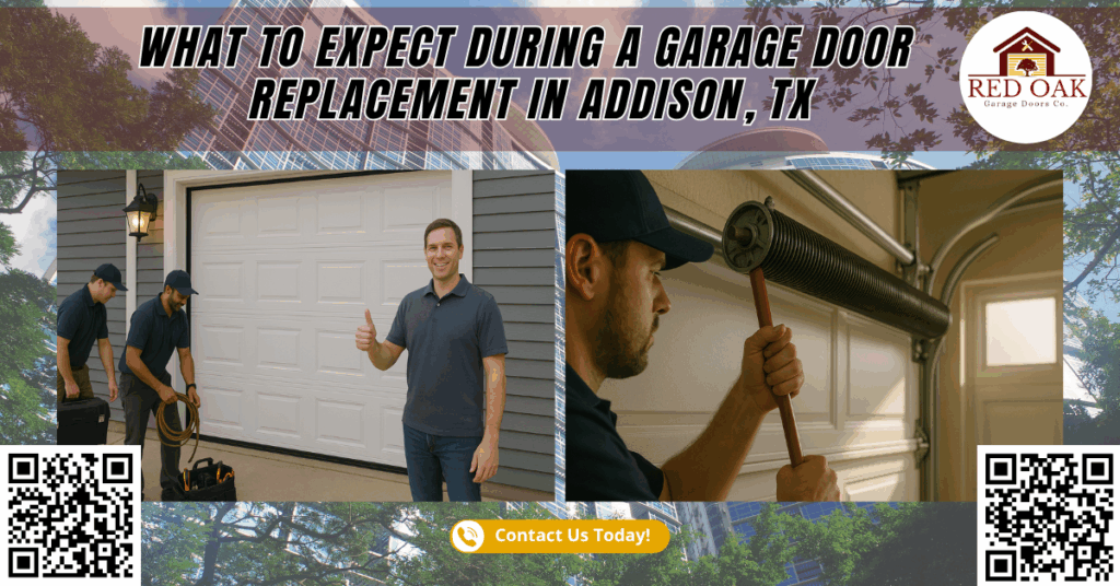 What to Expect During a Garage Door Replacement in Addison, TX - Red Oak Garage Doors Co.