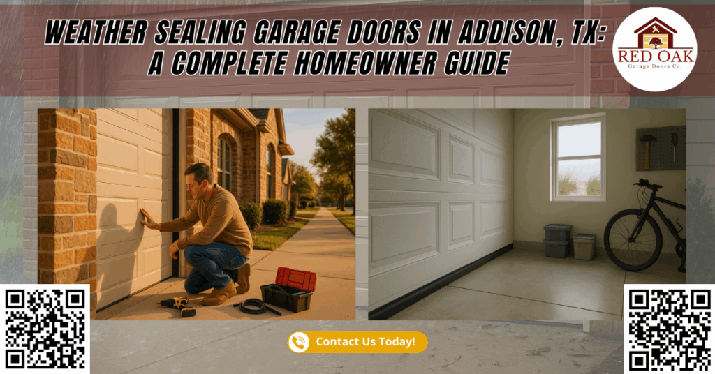 Weather Sealing Garage Doors in Addison, TX: A Complete Homeowner Guide - Red Oak Garage Doors Co.
