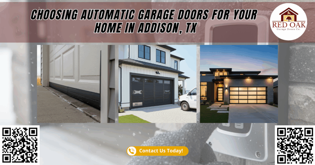 Choosing Automatic Garage Doors for Your Home in Addison, TX - Red Oak Garage Doors Co.